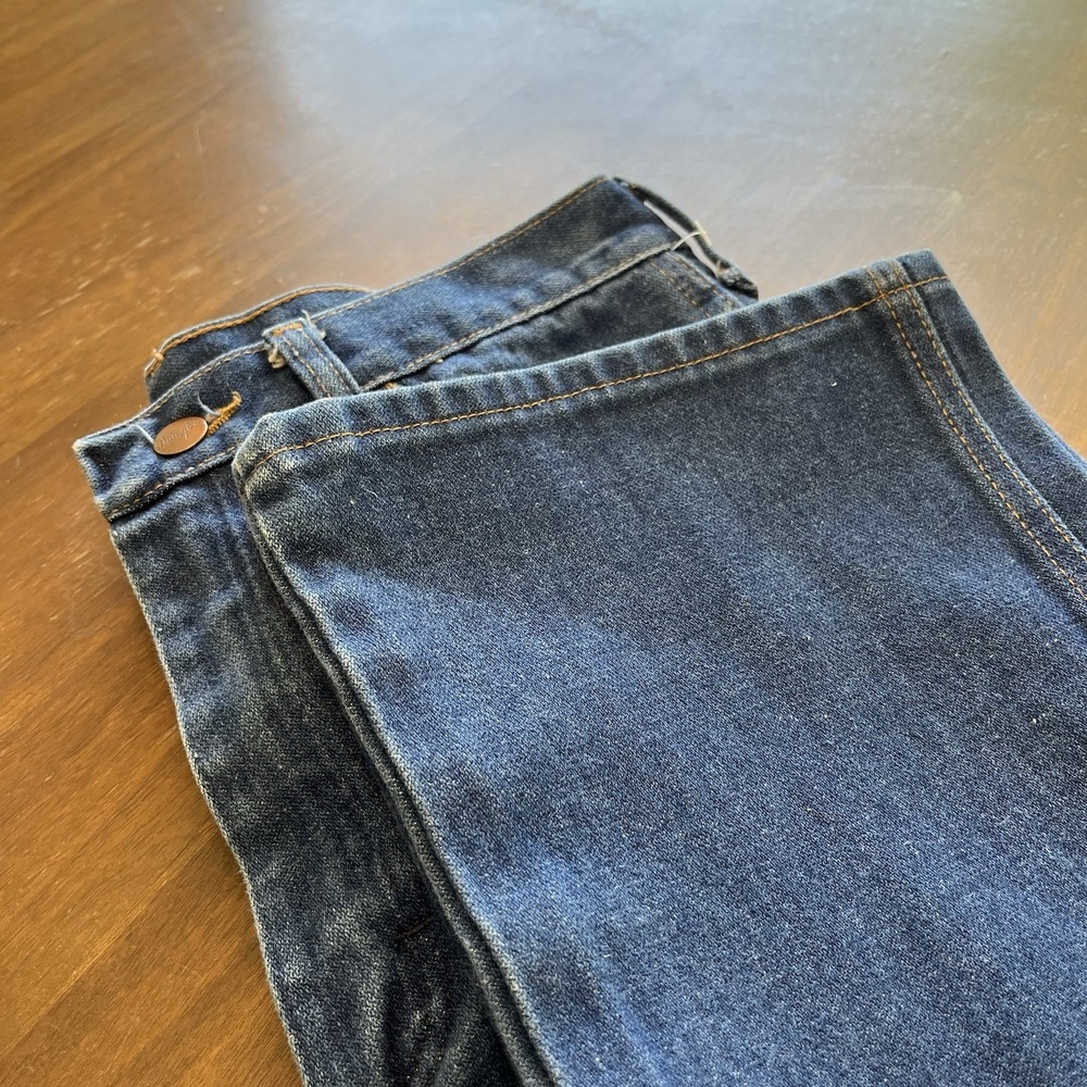 Wrangler Jeans Mens 32x32 Blue Denim Boot Cut Cowboy Cut Rodeo USA Vintage VTG